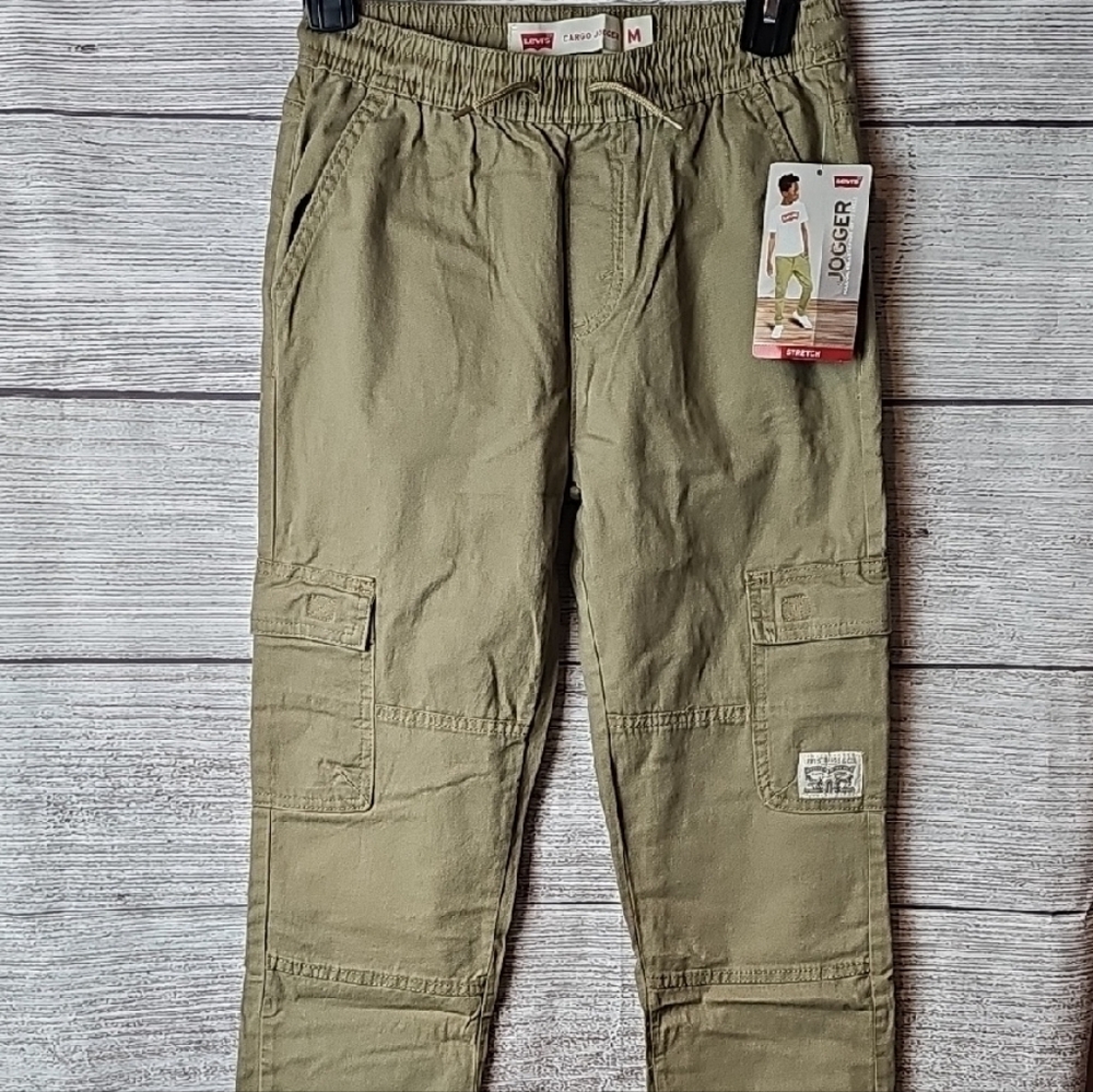 Levi's Boy's M (10-12) Khaki Cargo Joggers